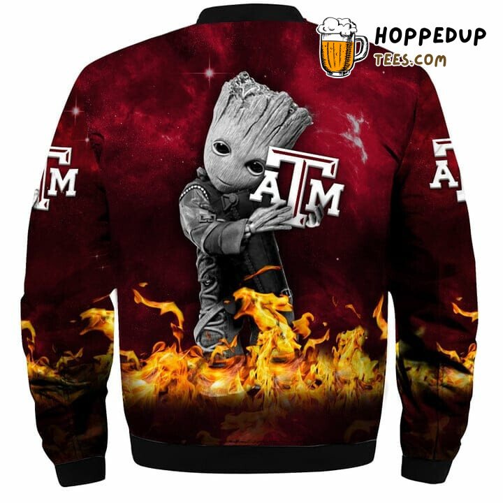 NCAA Texas A&M Aggies Baby Groot Bomber Jacket