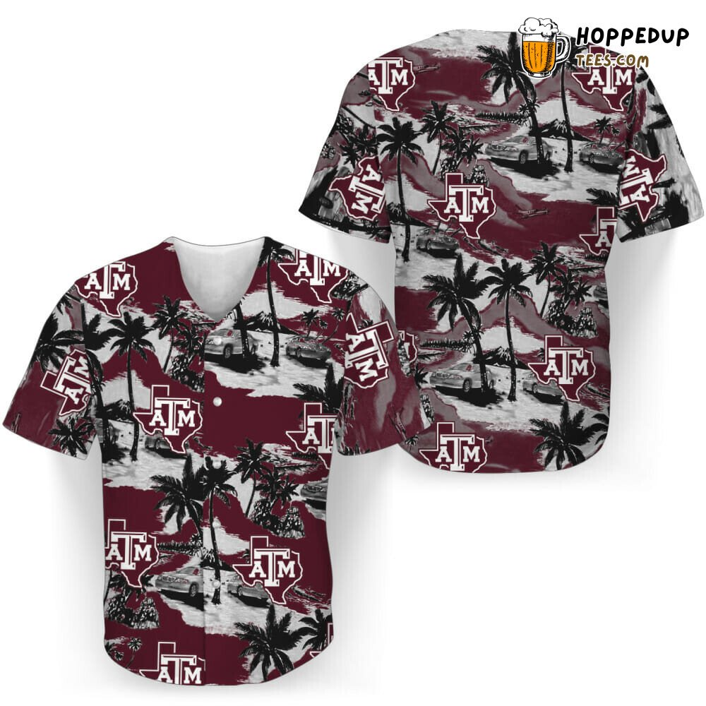 NCAA Texas ATM Aggies Coconut Tree Baseball Jersey Unisex Shirt NCAA Texas ATM Aggies Coconut Tree Baseball Jersey Unisex Shirt