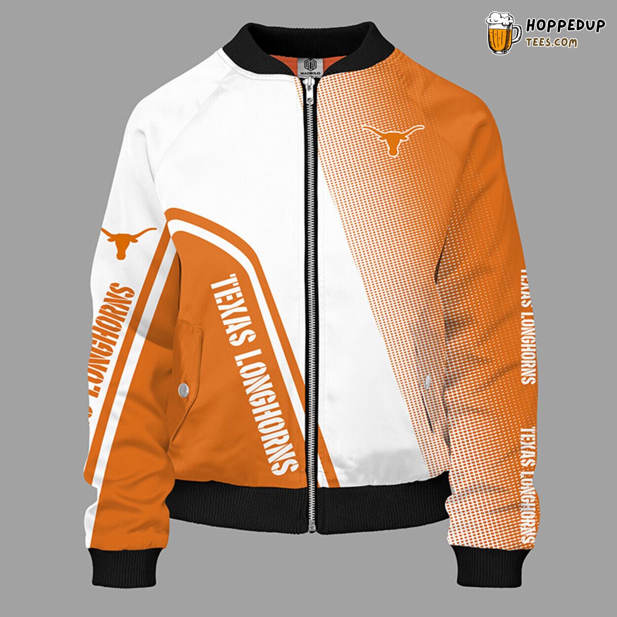 NCAA Texas Longhorns Classic Orange Premium Bomber Jacket Design