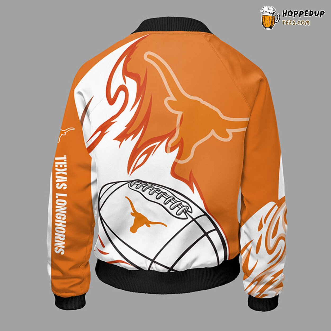 NCAA Texas Longhorns Orange Unisex Premium Bomber Jacket Design