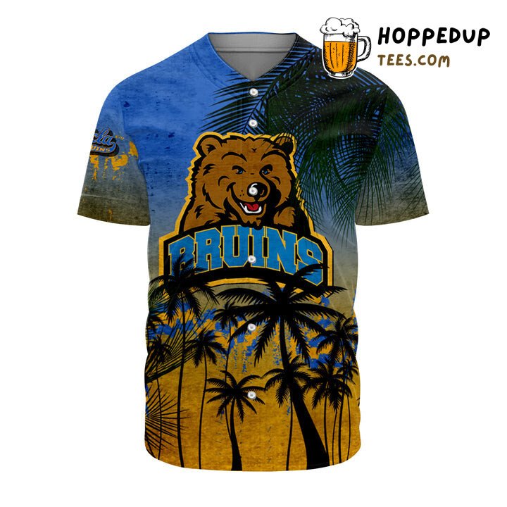 NCAA UCLA Bruins Coconut Tree Tropical Baseball Jersey Unisex Shirt