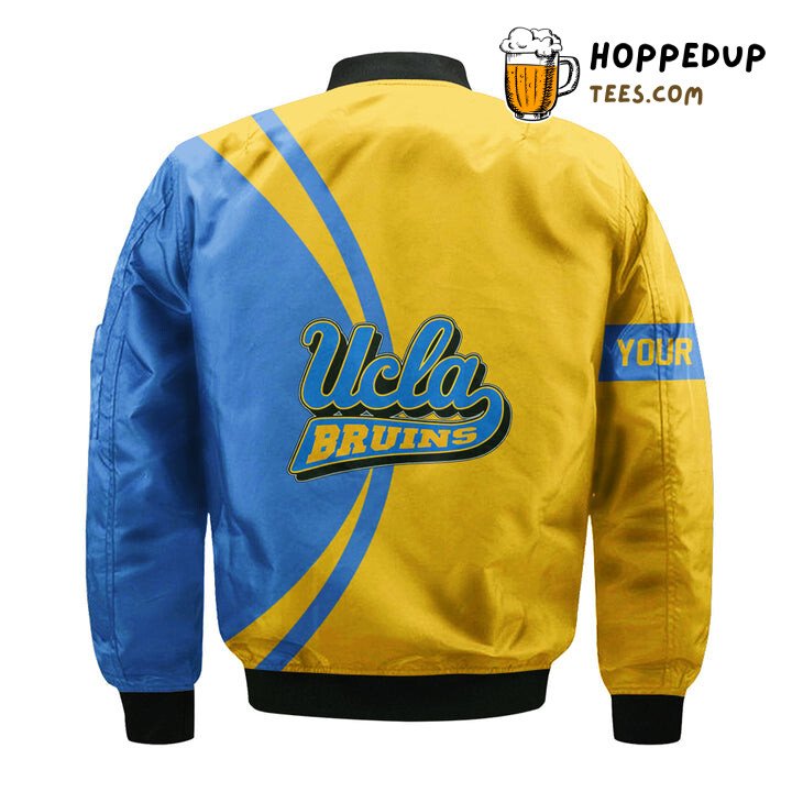 NCAA UCLA Bruins Custom Text Champions Bomber Jacket