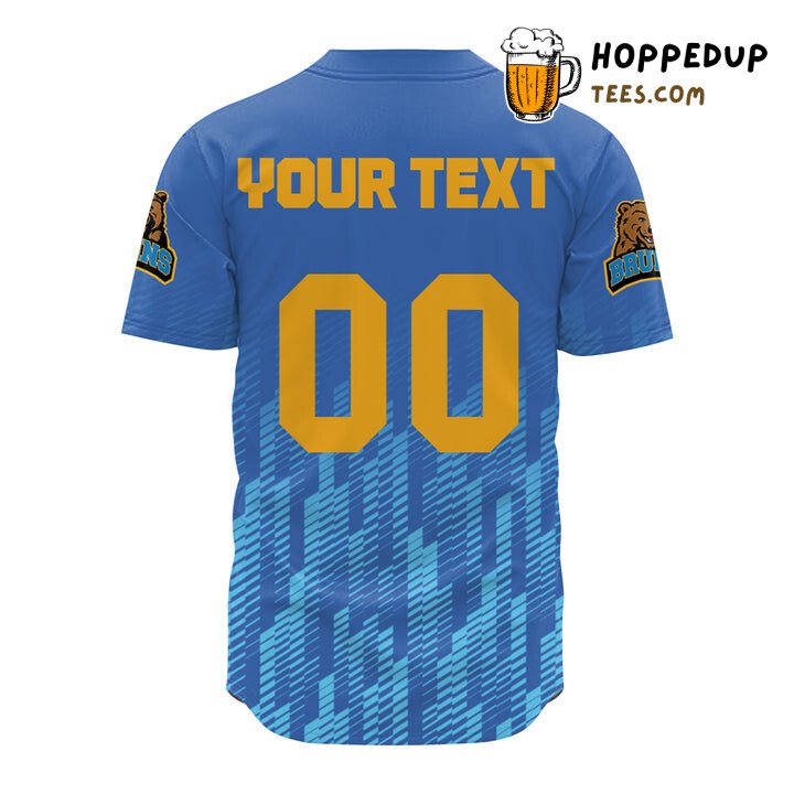 NCAA UCLA Bruins Custom Text Number Blue Baseball Jersey Unisex Shirt