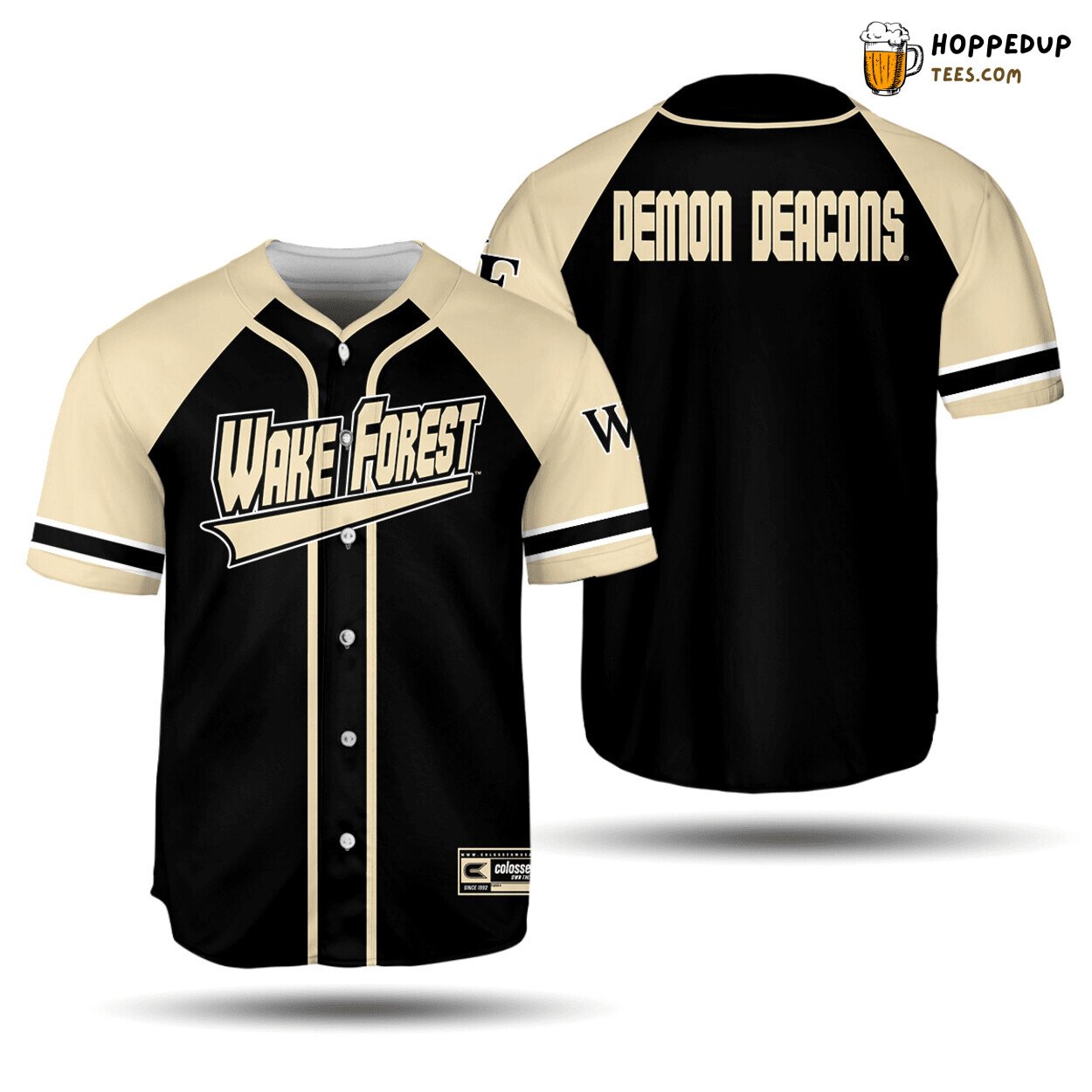 NCAA Wake Forest Demon Deacons Sport Style Baseball Jersey Unisex Shirt
