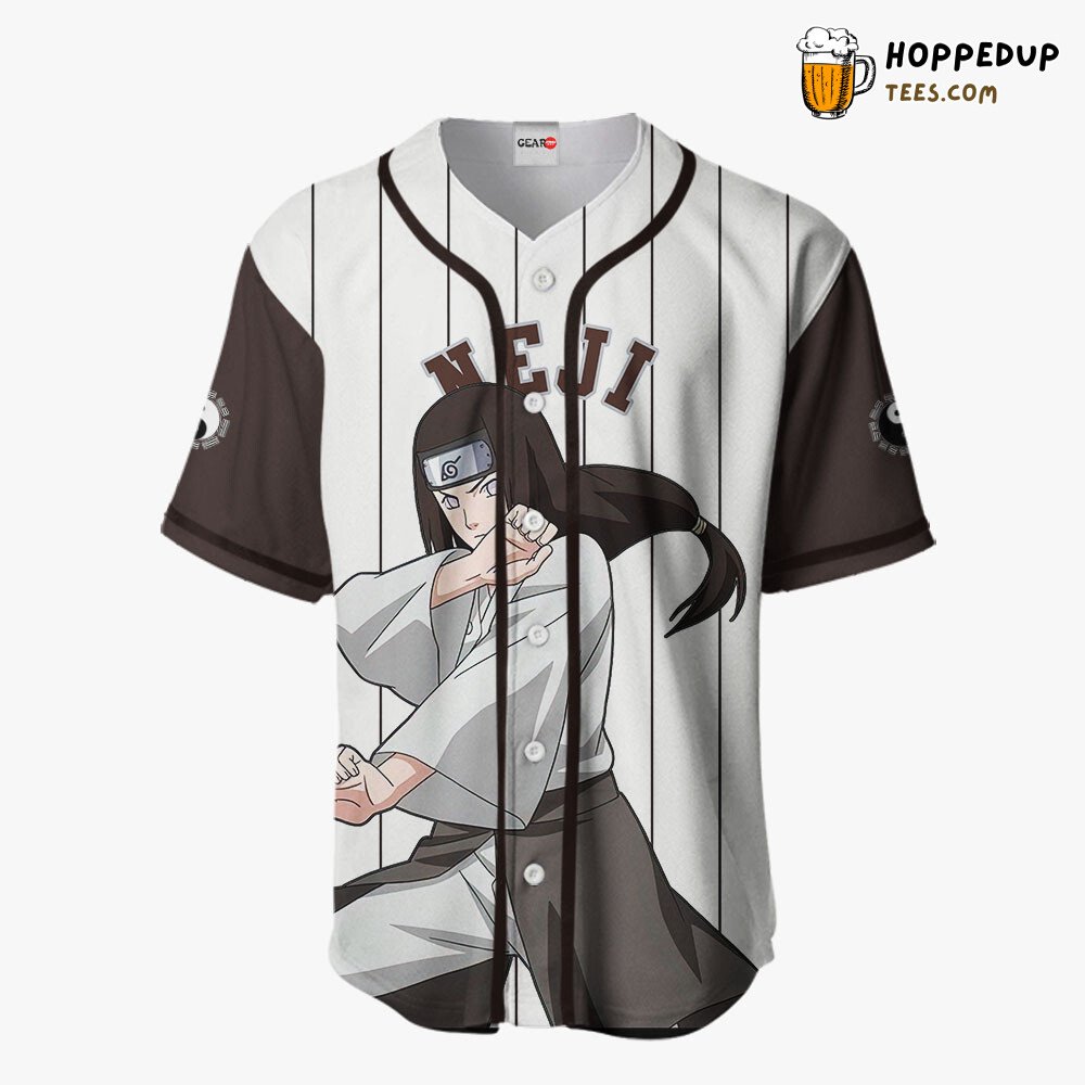 Neji Hyuga Distinctive Sport Style Baseball Jersey Unique Collection Design