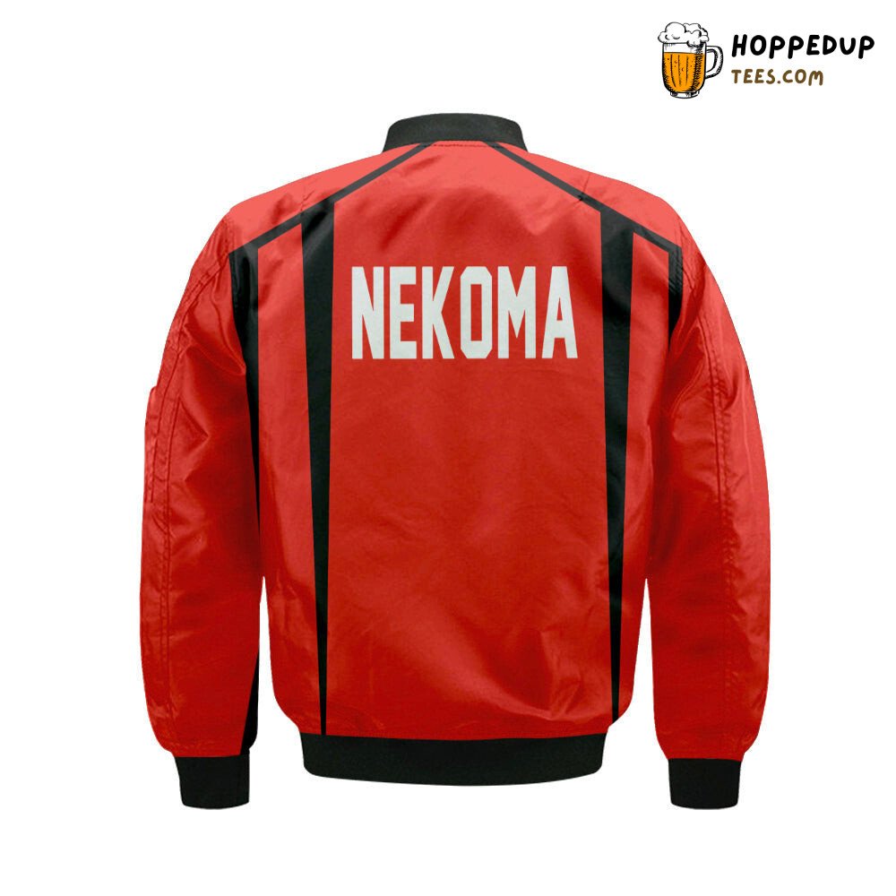Nekoma High Haikyuu Customized Bomber Jacket Unique Edition Design