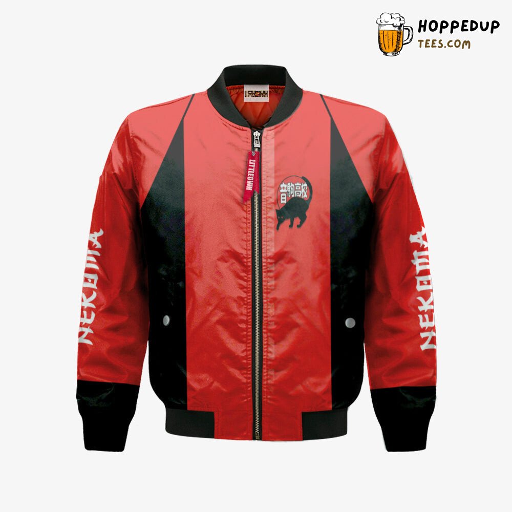Nekoma High School Haikyuu Specialty Sports Bomber Jacket Apparel Theme