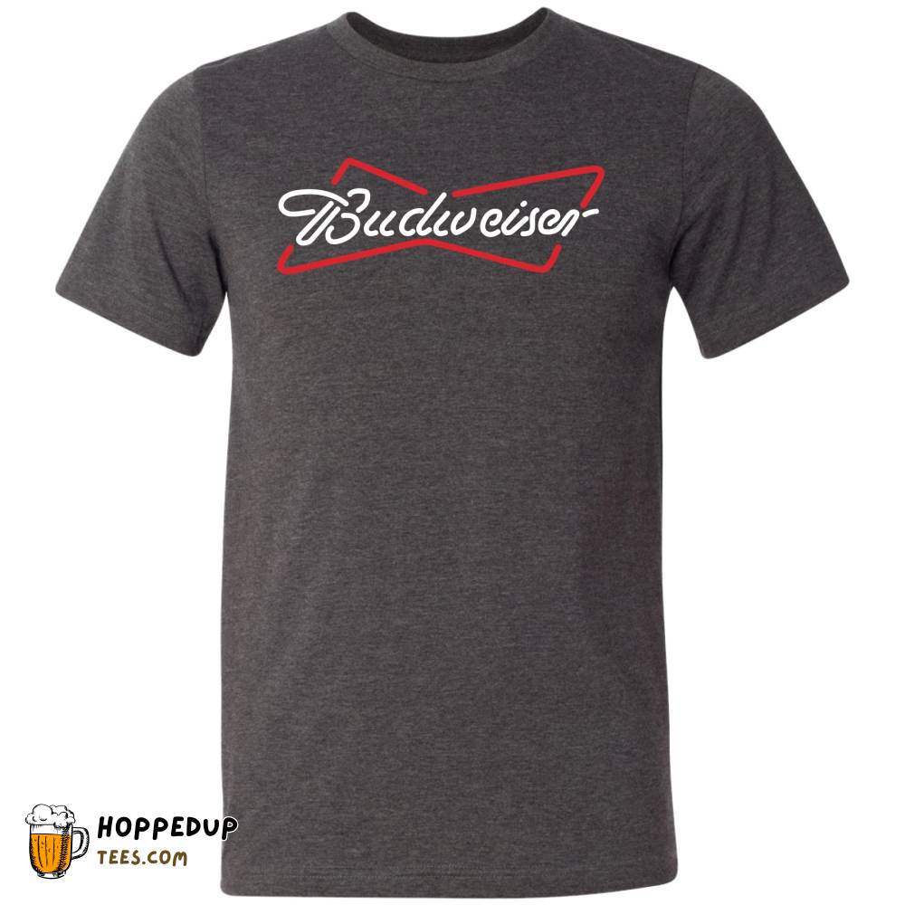 Neon Budweiser Bowtie Dark Heather Tee HU