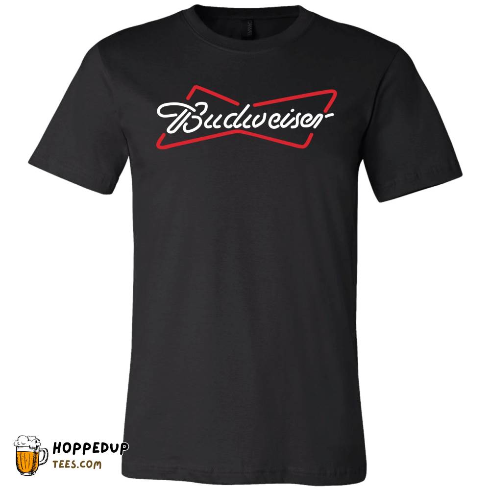 Neon Budweiser Bowtie Dark Heather Tee HU