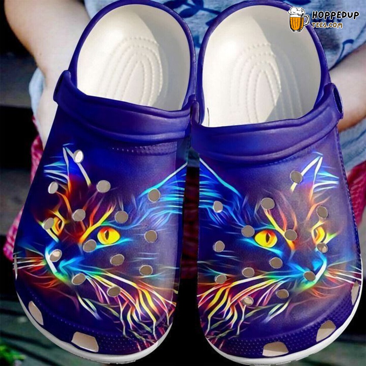 Neon Cat Classic Comfortable Clogs Shoes Stylish Design