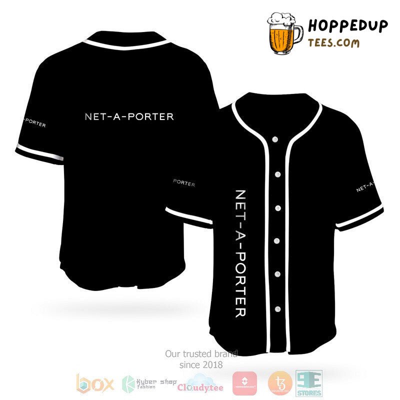 Net-a-Porter Inspired Design Baseball Jersey Distinctive Edition Style