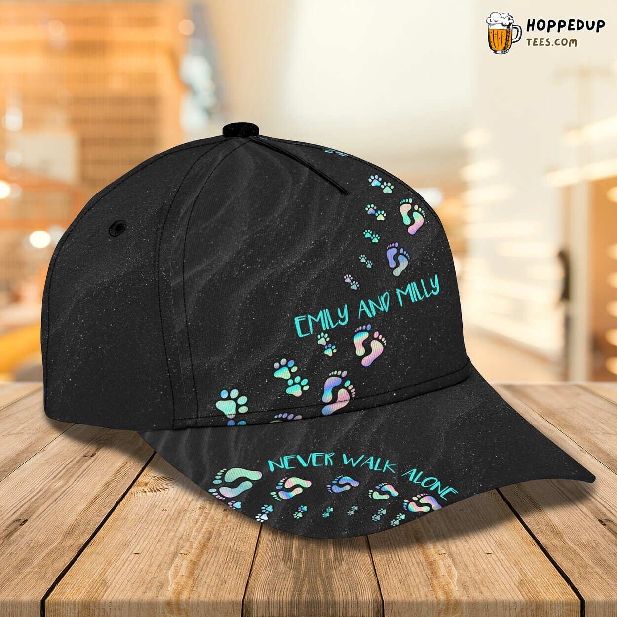 Never Walk Alone 3D Classic Cap Personalized Name Unique Signature Series