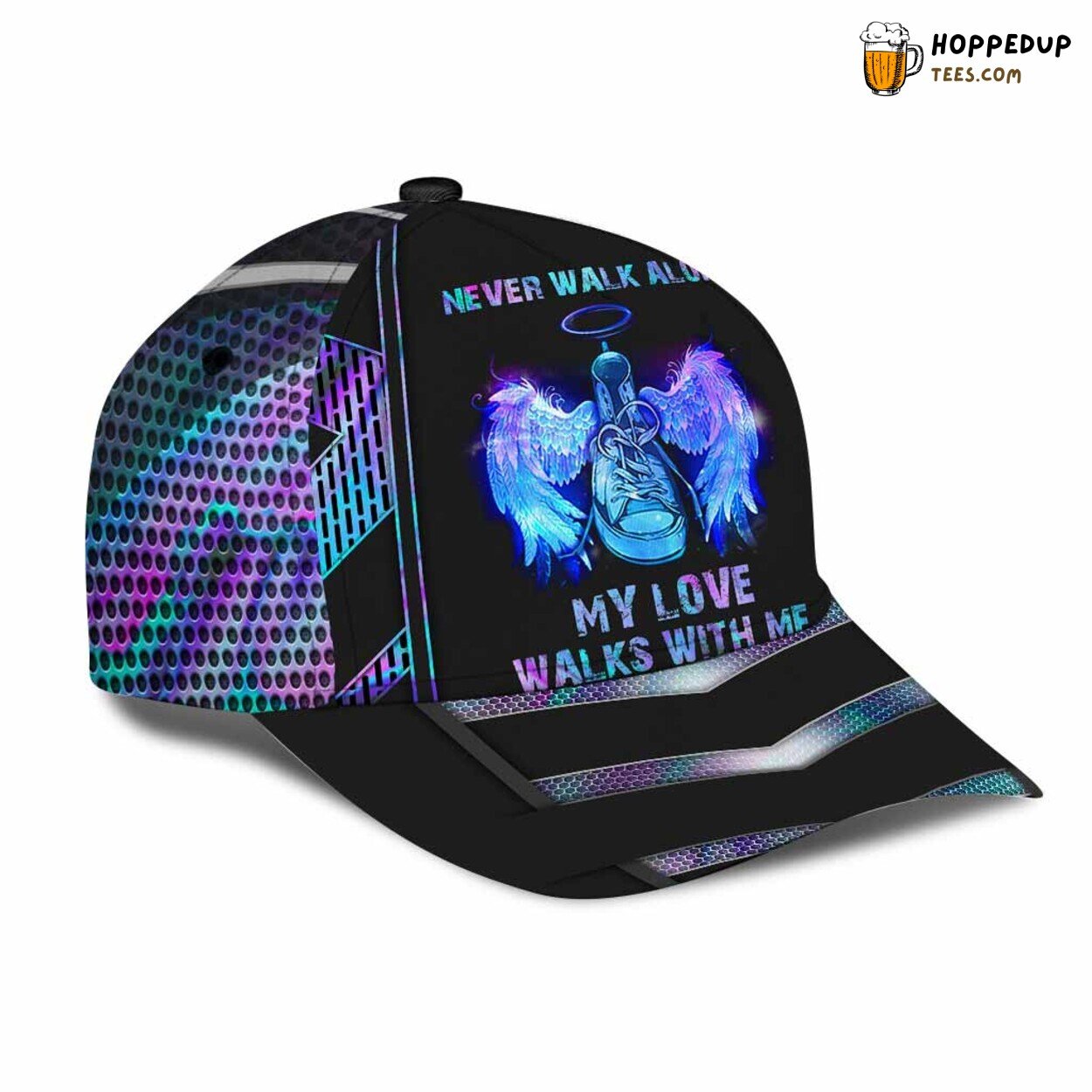 Never Walk Alone My Love Accompanies Me Baseball Cap Hat Unique Design