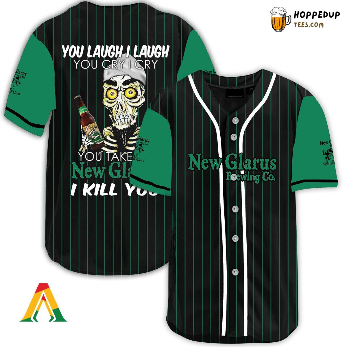 New Belgium Beer Defender Baseball Jersey Laugh Cry Distinctive Design Look