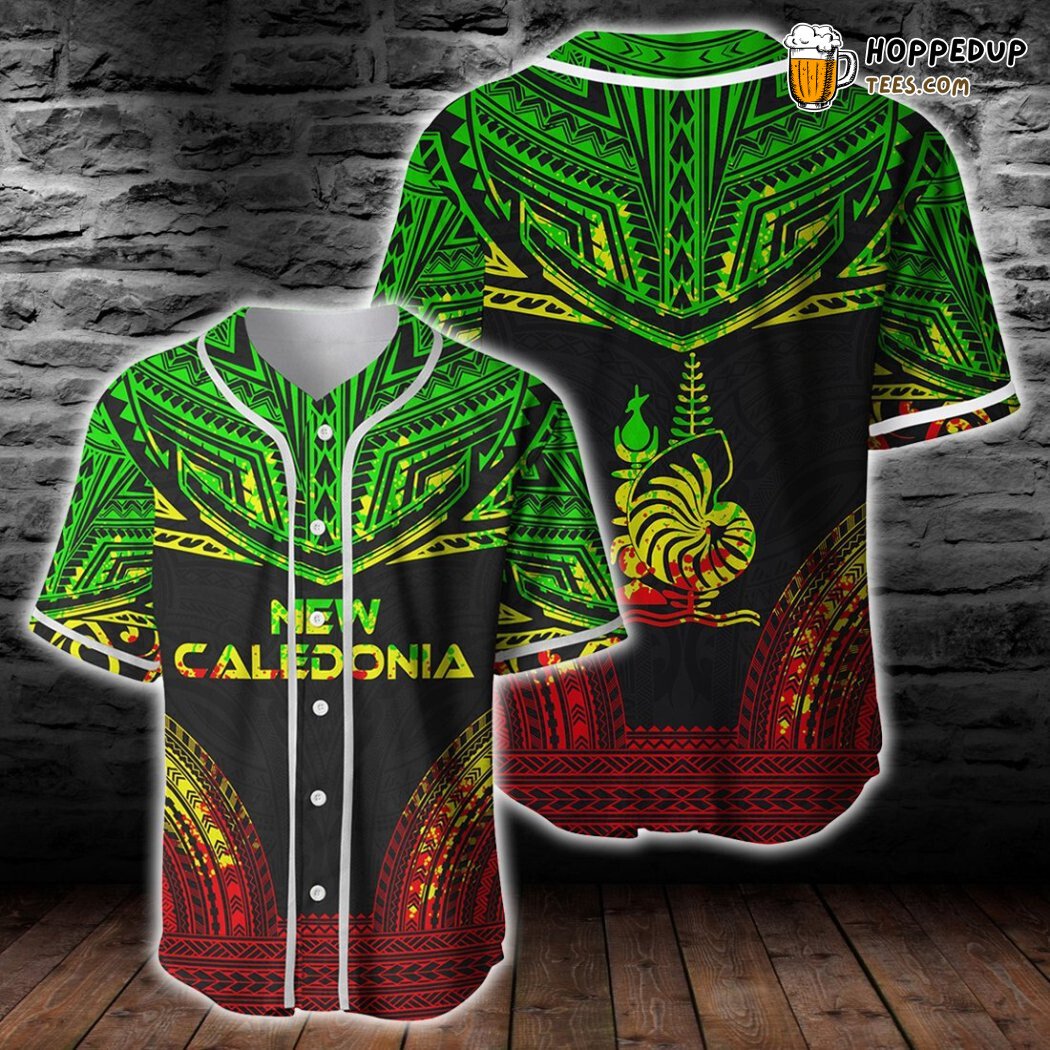 New Caledonia Polynesian Reggae Chief Baseball Tee Jersey Shirts 3D New Caledonia Polynesian Reggae Chief Baseball Tee Jersey Shirts 3D