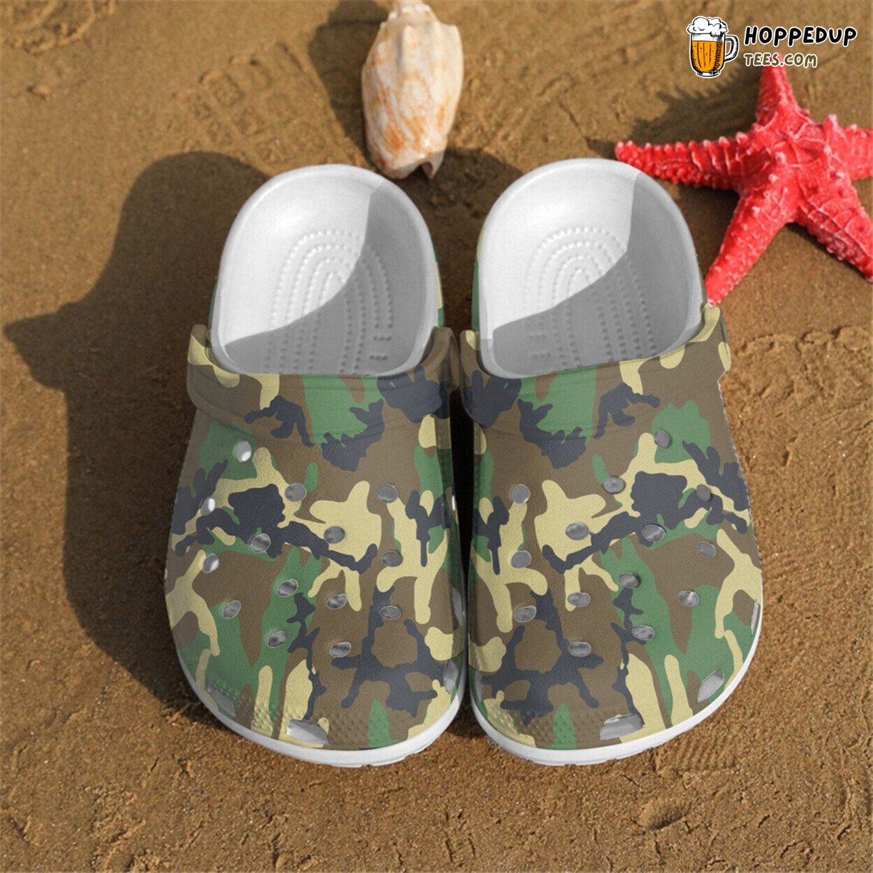 New Camouflage Design Rubber Clog Shoes Comfortable Footwear for All