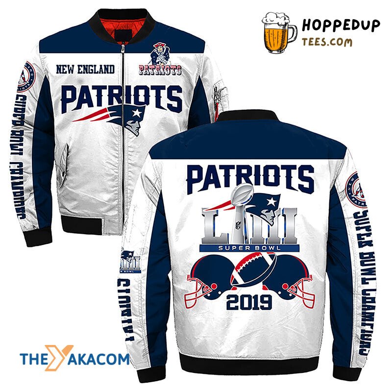 New England Patriots Badge Theme Bomber Jacket Christmas Surprise