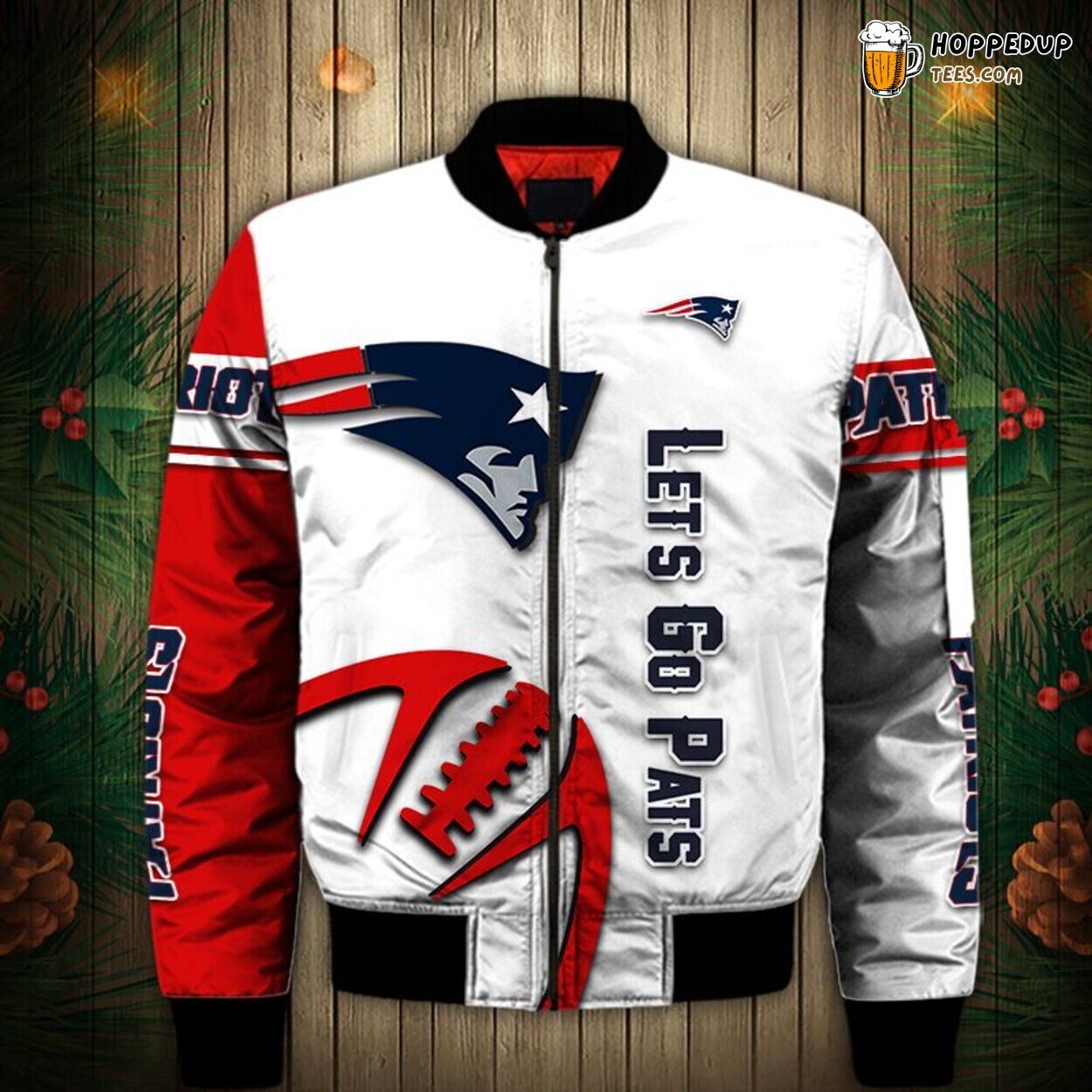 New England Patriots Bomber Jacket Graphic Balls Ultimate Fan’s Dream Gift