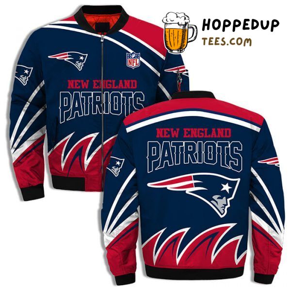 New England Patriots Exquisite Bomber Jacket in Printful 3D