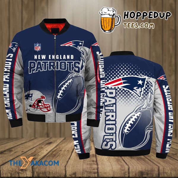 New England Patriots Hat Theme Bomber Jacket Christmas Delight