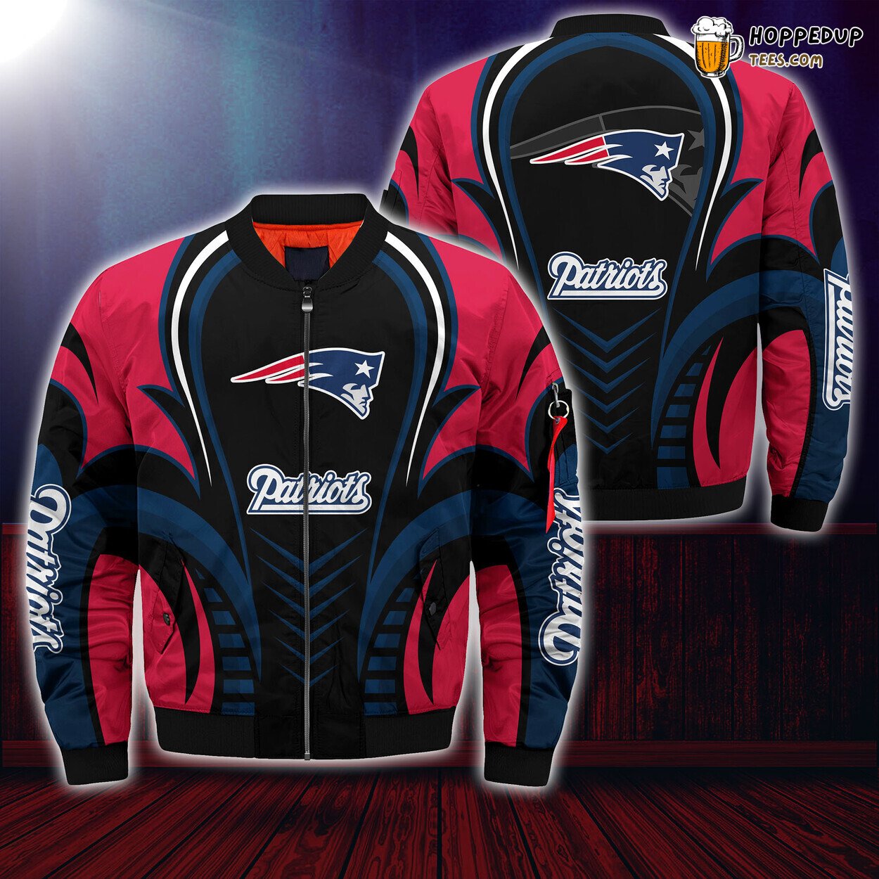 New England Patriots NFL Bomber Jacket Season Premium Fashion Choice Wear