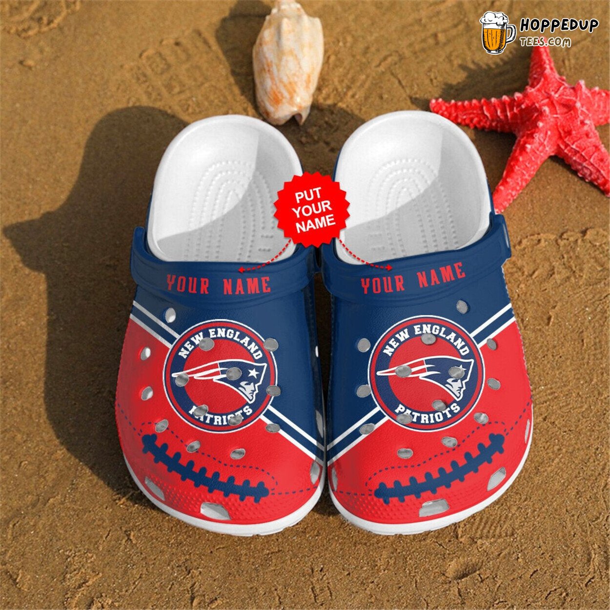 New England Patriots NFL Fans Personalized Comfort Clog Shoes