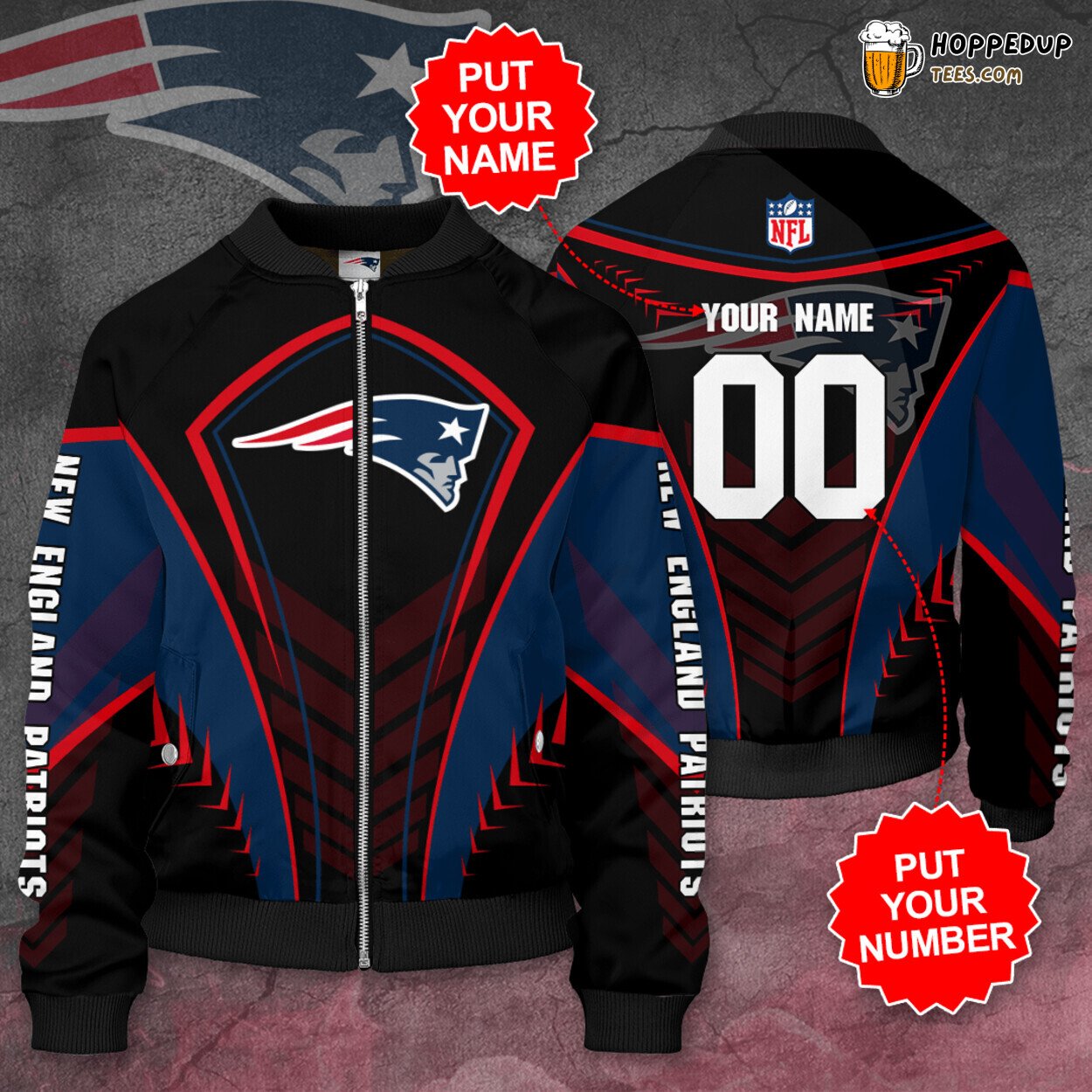 New England Patriots Personal Premium NEP Bomber Jacket Unique Design