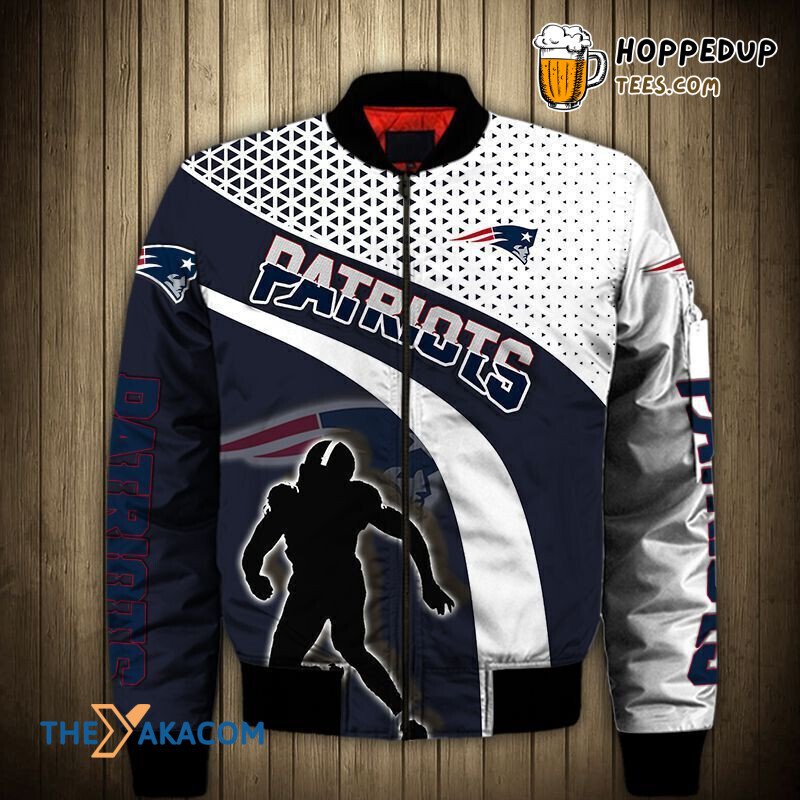 New England Patriots Player Shadow Bomber Jacket Christmas Gift