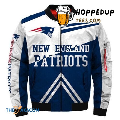 New England Patriots Team Logo Bomber Jacket Christmas Special