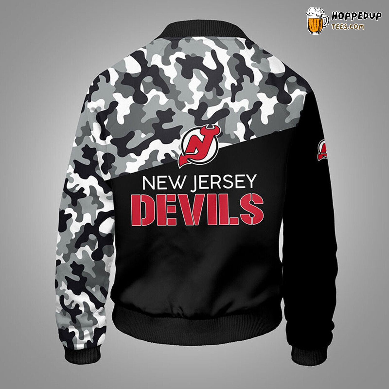 New Jersey Devils NHL Camouflage Black Unique Bomber Jacket Stylish Design