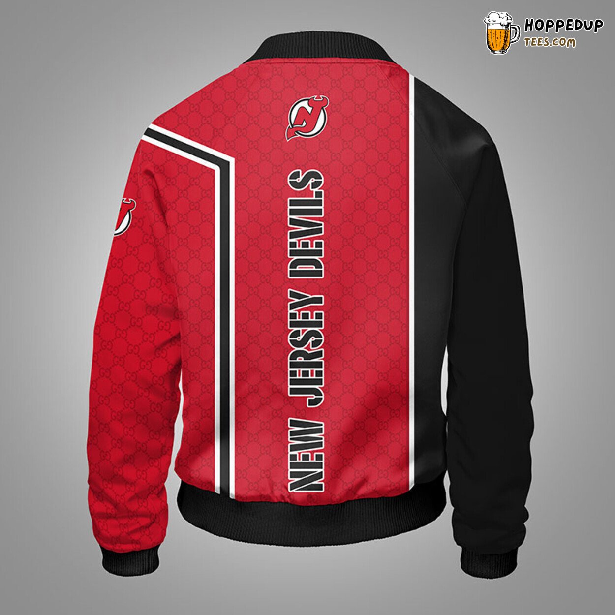 New Jersey Devils NHL Red Unisex Distinct Bomber Jacket Stylish Themed Look
