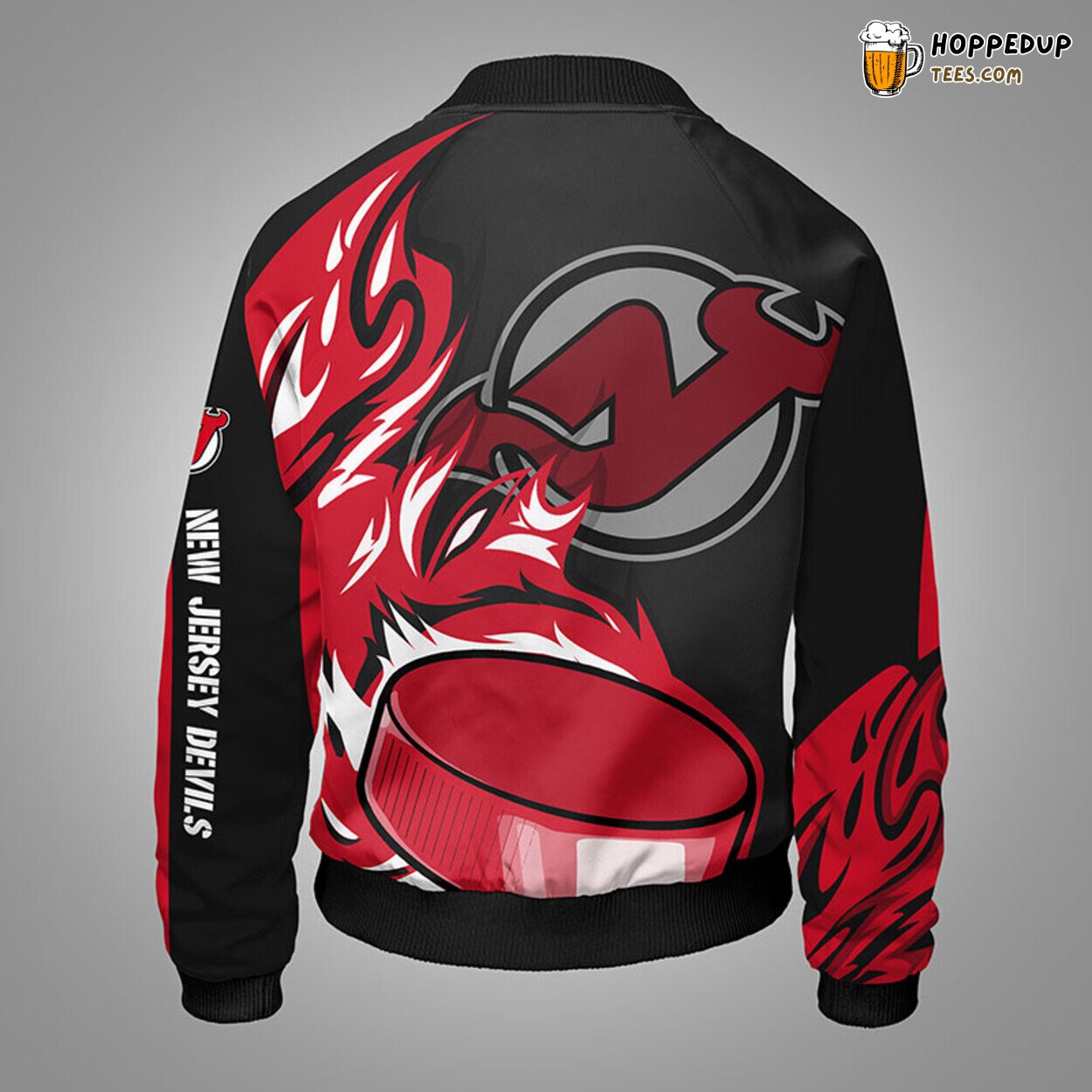 New Jersey Devils NHL Unique Red Bomber Jacket Stylish Themed Design