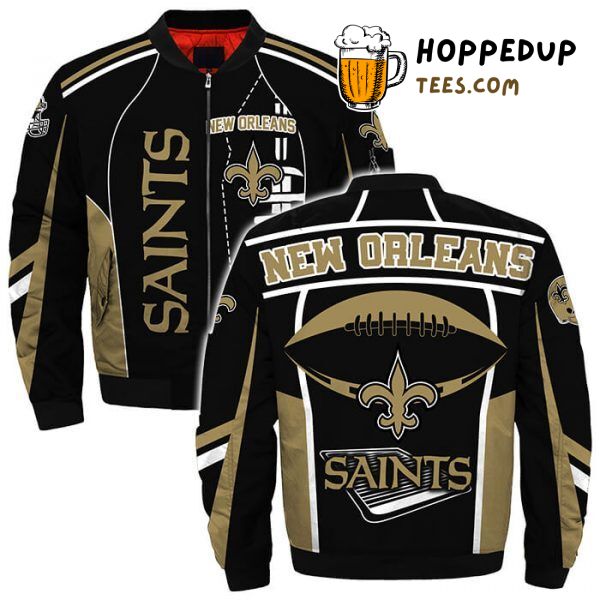 New Orleans Saints 3D Printful Design Exclusive Bomber Jacket Unique Series