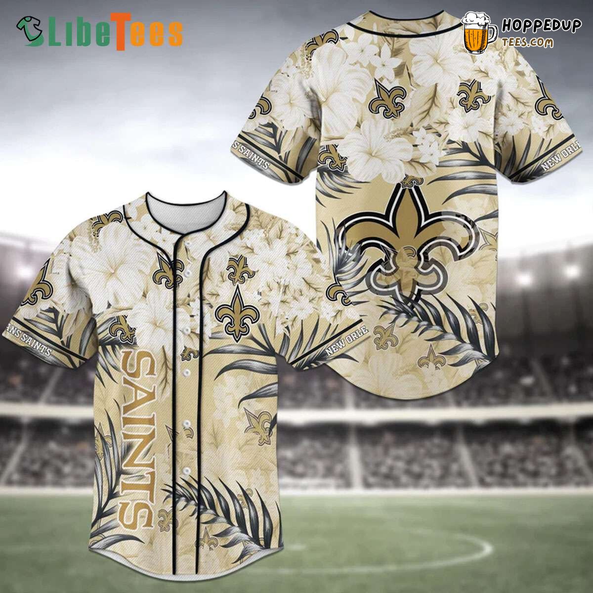New Orleans Saints Baseball Jersey Floral Perfect Gifts For Your Loved Ones Jersey Shirt