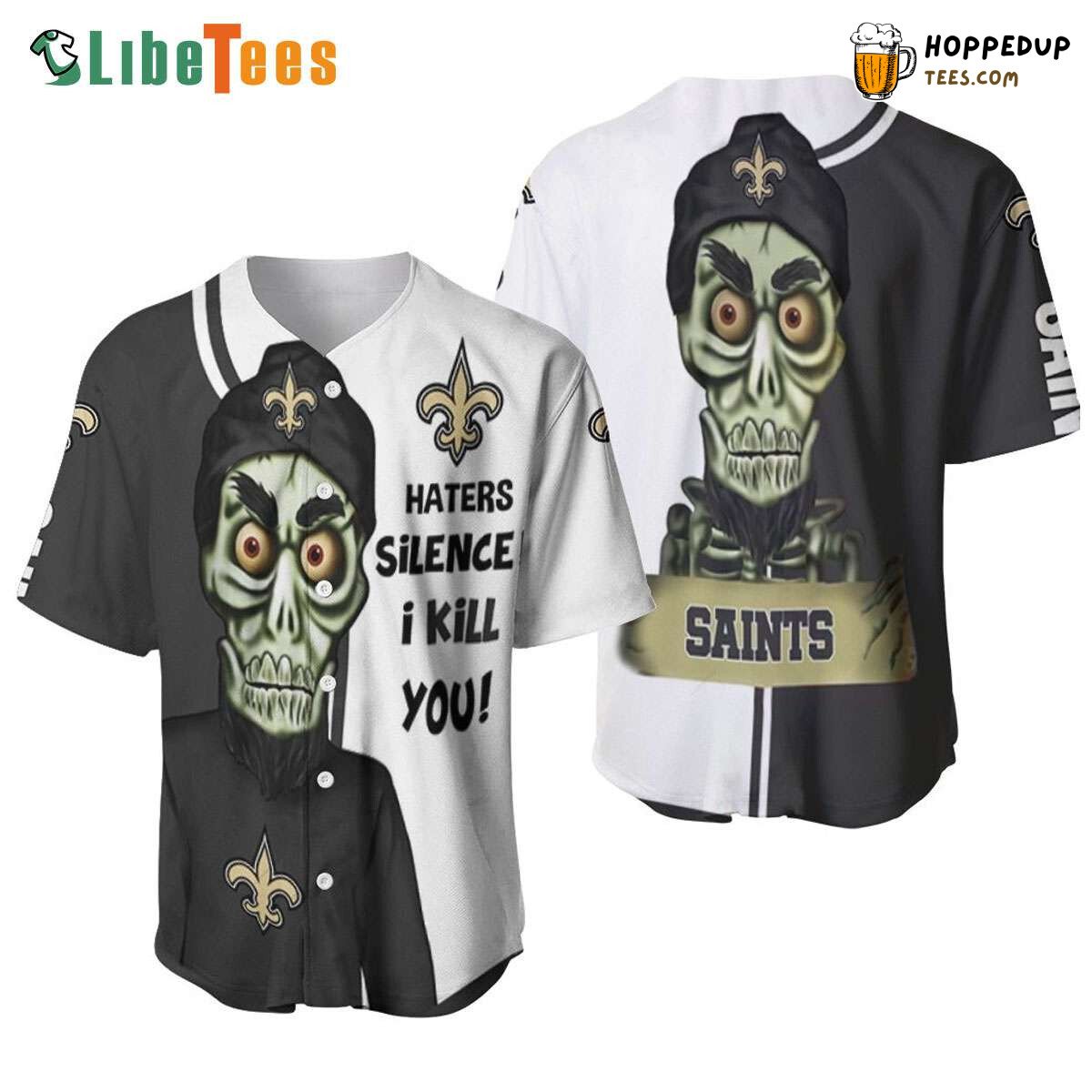 New Orleans Saints Baseball Jersey Haters Silence Graphic