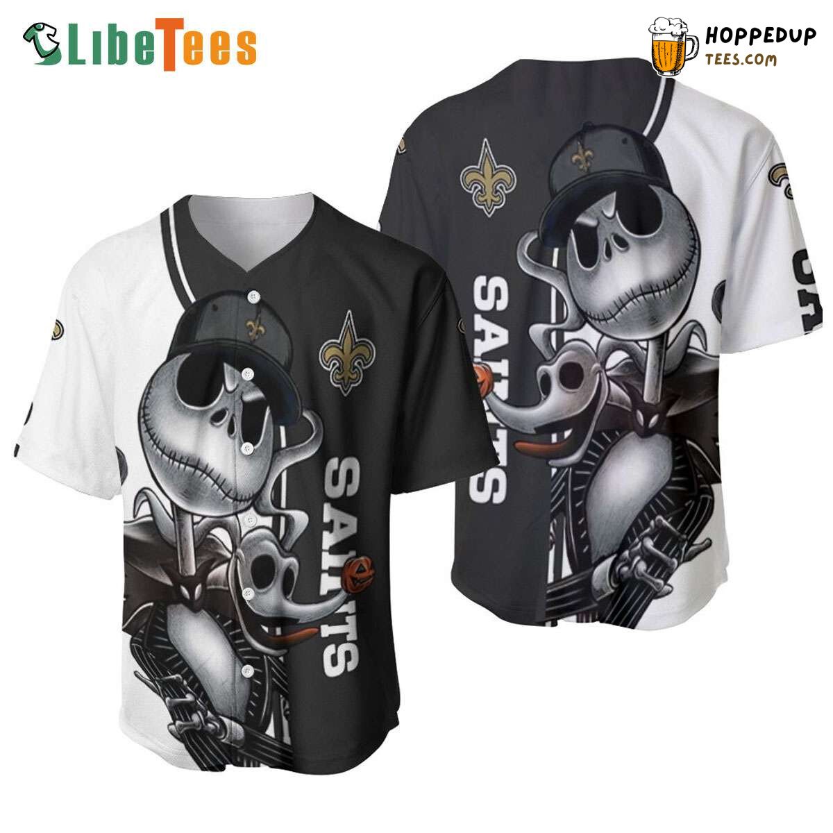 New Orleans Saints Baseball Jersey Jack Skellington Perfect Gifts For Your Loved Ones Jersey Shirt