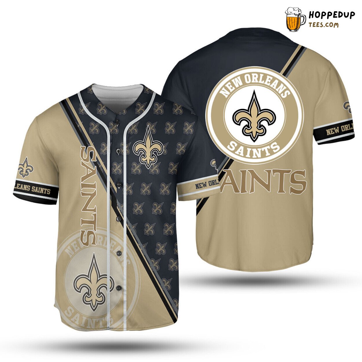 New Orleans Saints Baseball Jersey Logo Pattern Perfect Gifts For Your Loved Ones Jersey Shirt