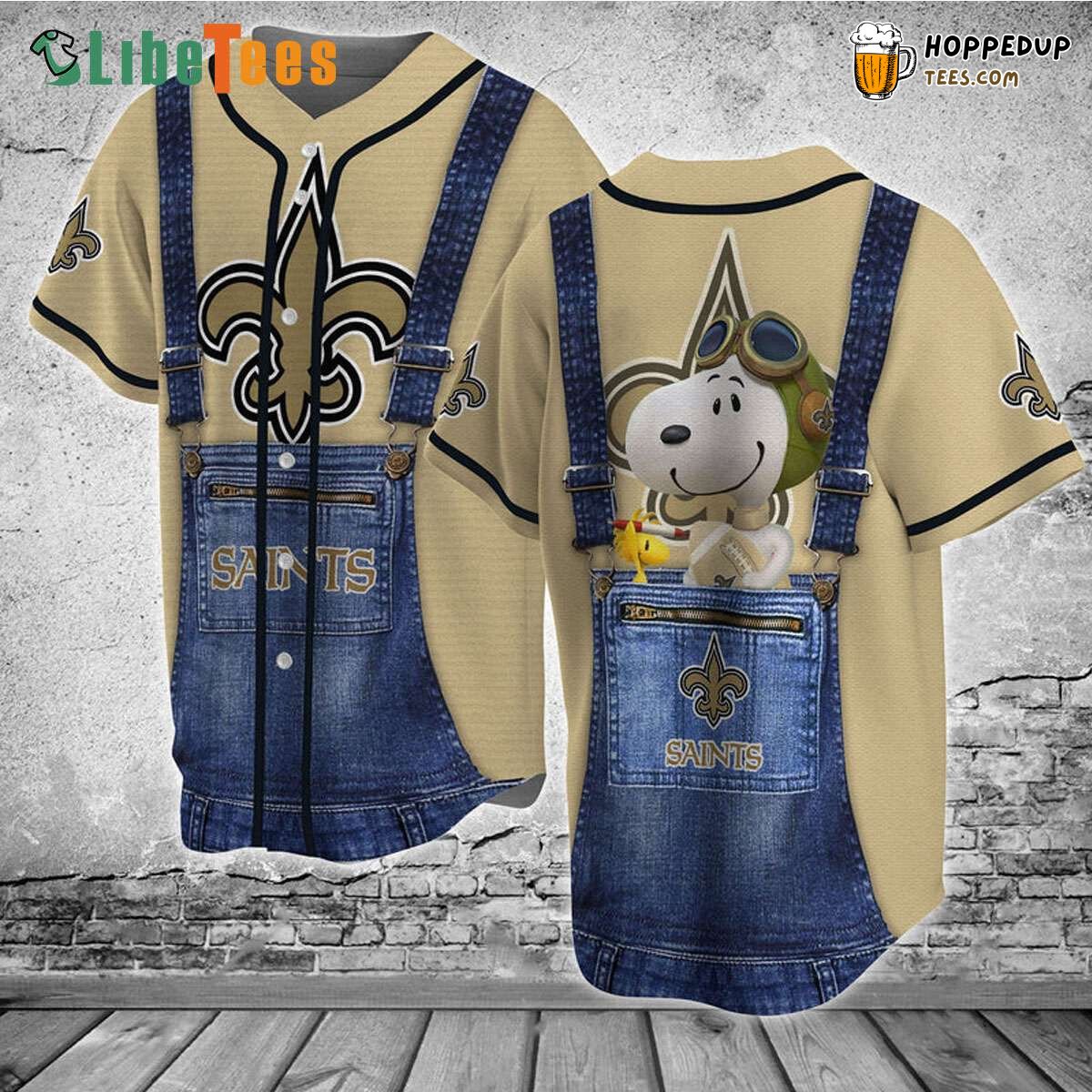 New Orleans Saints Baseball Jersey Snoopy Perfect Gifts For Your Loved Ones Jersey Shirt