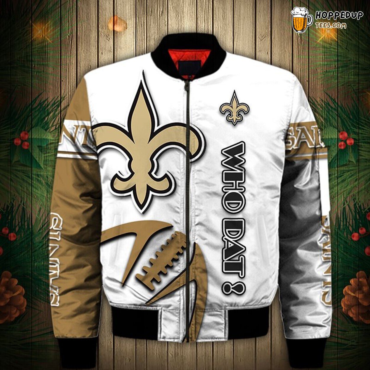 New Orleans Saints Bomber Jacket Distinct Balls Graphic Fans Dream Gift