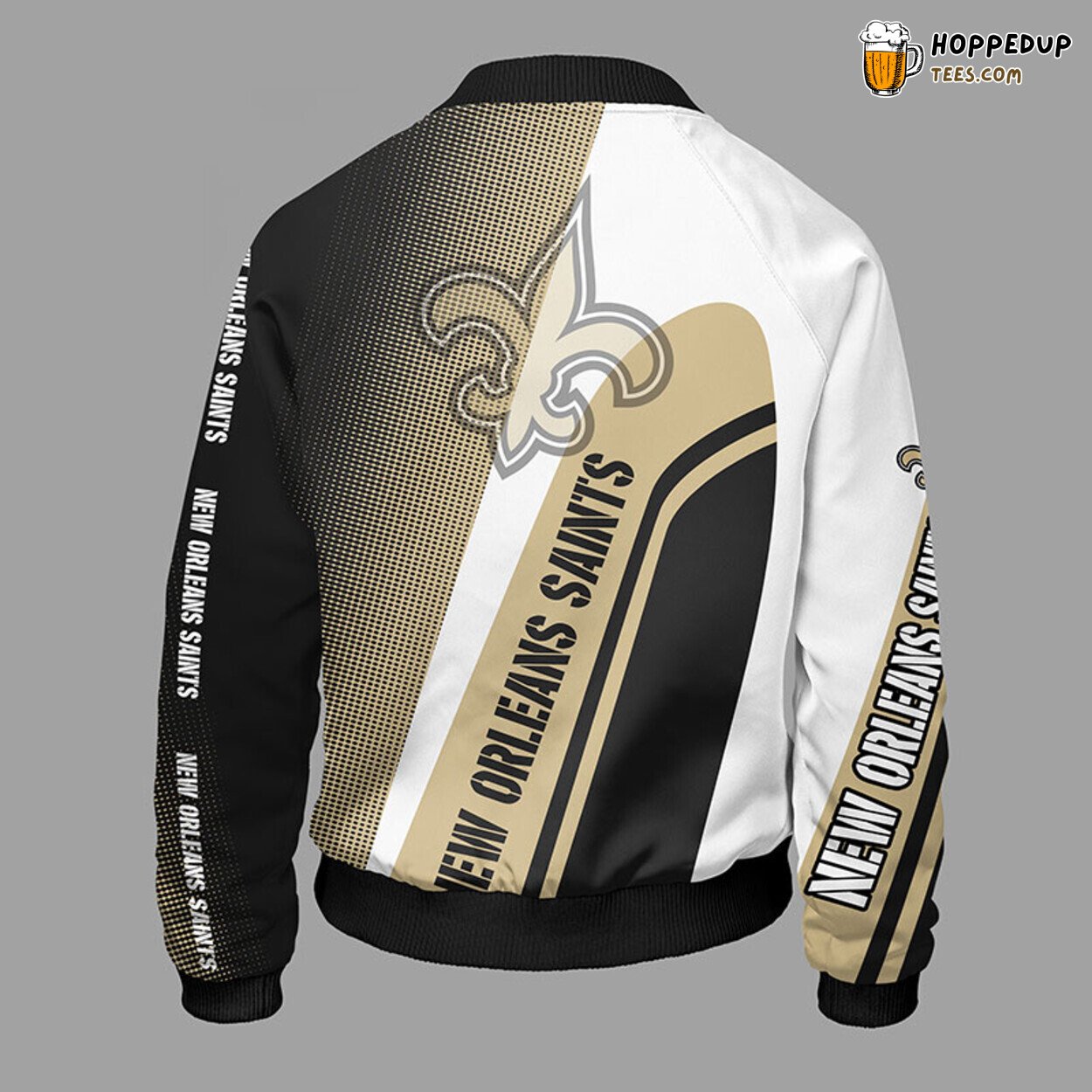 New Orleans Saints NFL Black Unisex Bomber Jacket Stylish Theme Look
