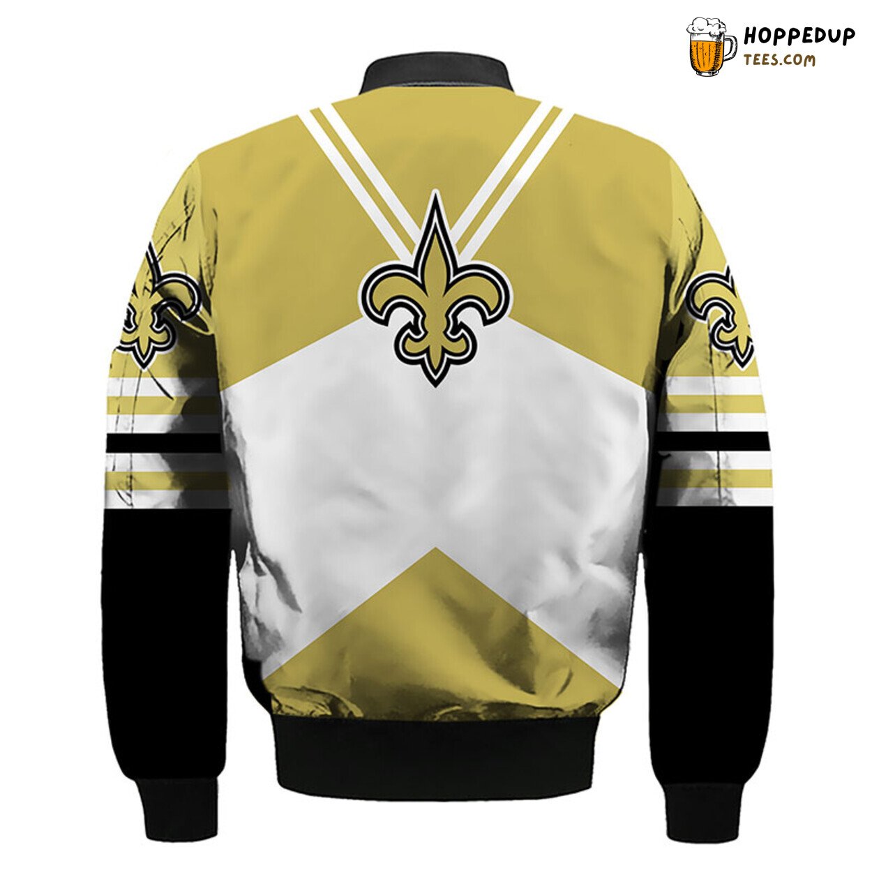 New Orleans Saints NFL Bomber Jacket Olive Classic Distinctive