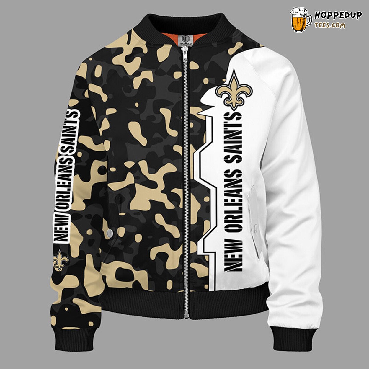 New Orleans Saints NFL Camouflage Unique Bomber Jacket Stylish Look