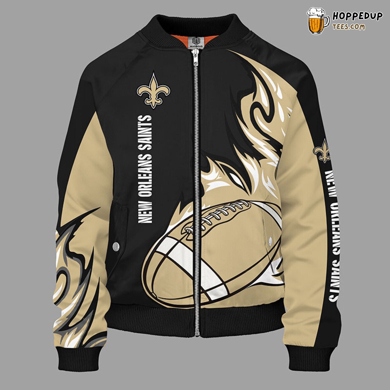 New Orleans Saints NFL Signature Bomber Jacket Black Classic