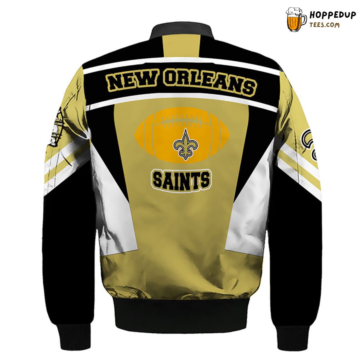 New Orleans Saints NFL Skull Olive Bomber Jacket Distinct Design
