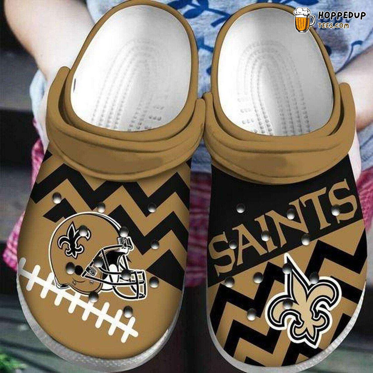 New Orleans Saints Themed Comfortable Unique Stylish Design Clogs