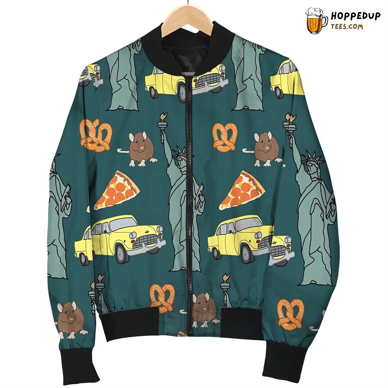 New York City Pattern By Courtney Graben Bomber Jacket