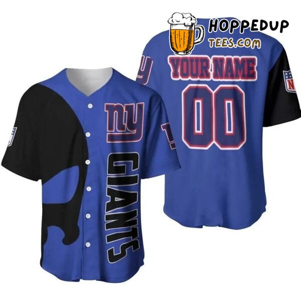 New York Giants Blue Customized Unisex Baseball Jersey Player Edition
