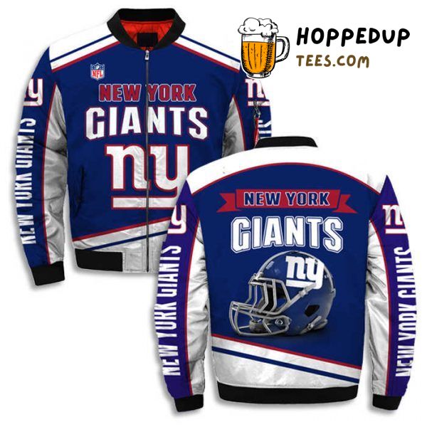 New York Giants Bomber Jacket Crafted in Printful 3D