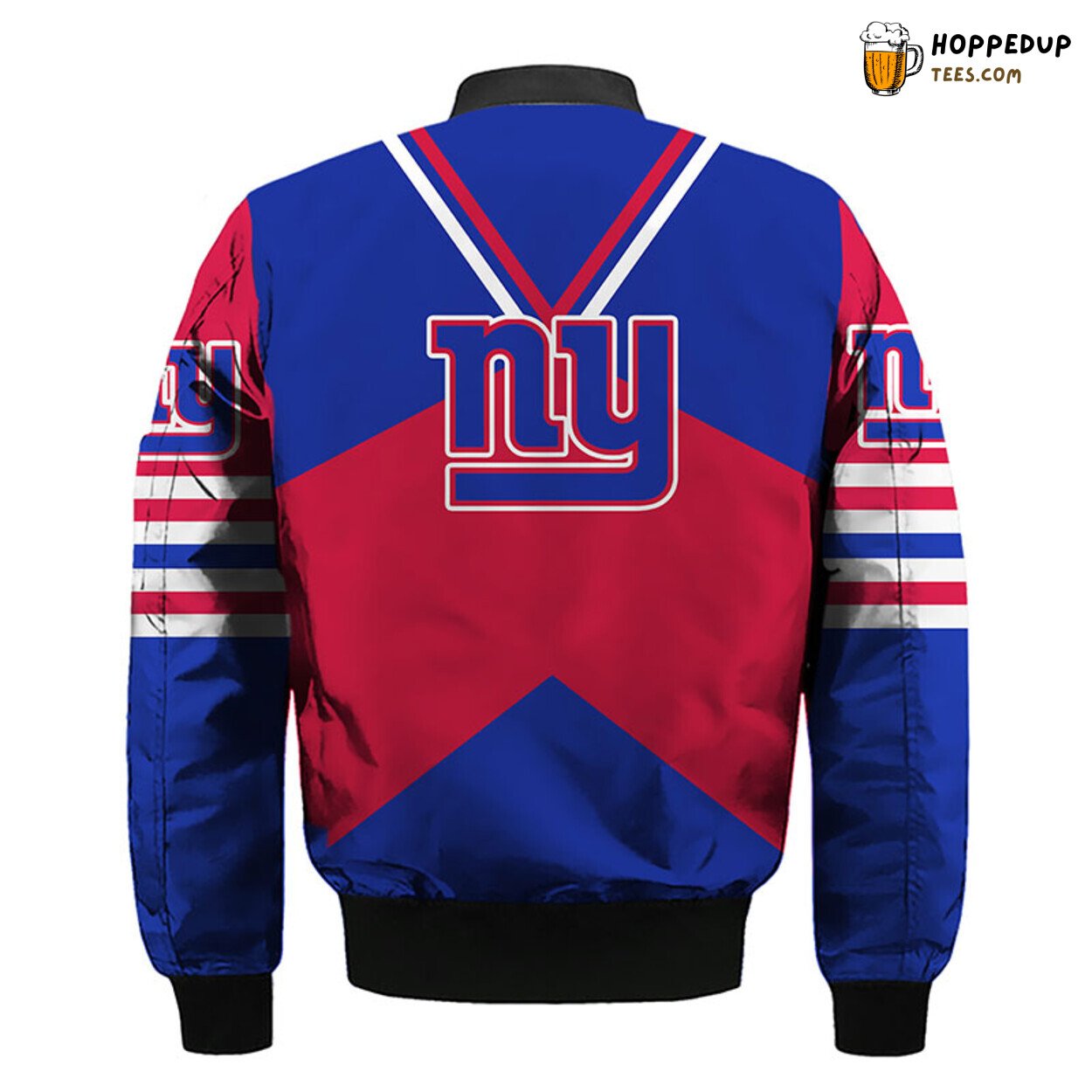 New York Giants NFL Bomber Jacket Blue Red Distinctive Finish