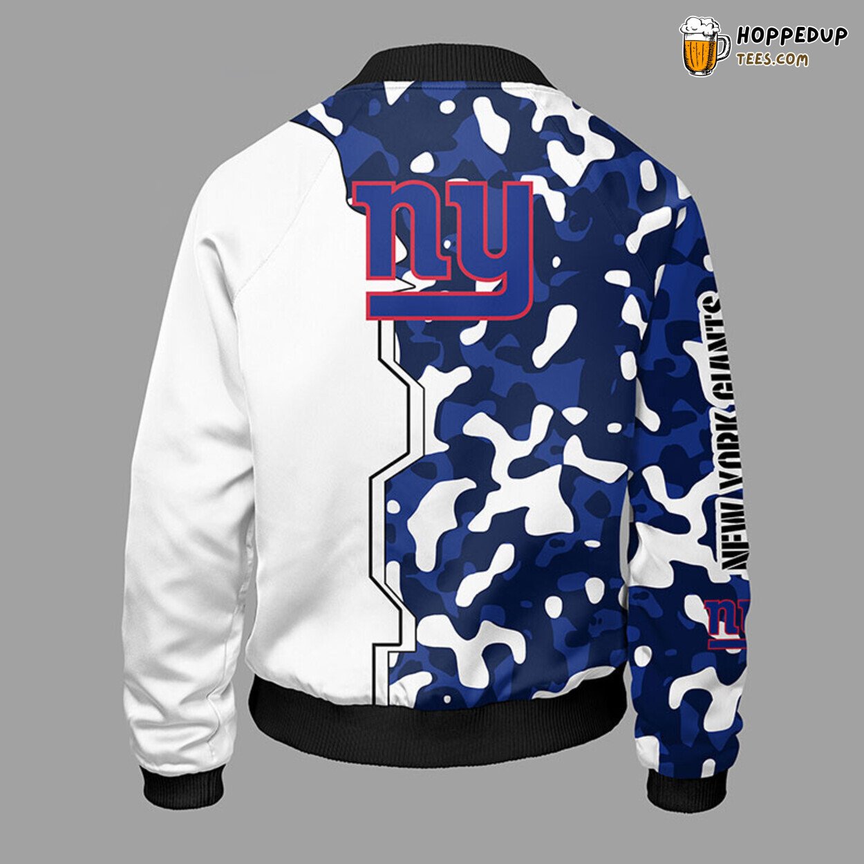 New York Giants NFL Camouflage Blue Bomber Jacket Unique Style